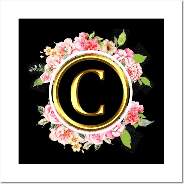 Letter C Shirt Alphabet Letter C Different Colors Wall Art by EmmaShirt